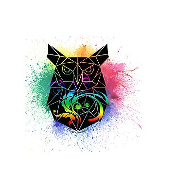 Artwork thumbnail, Owl Splash by PosiQuotez