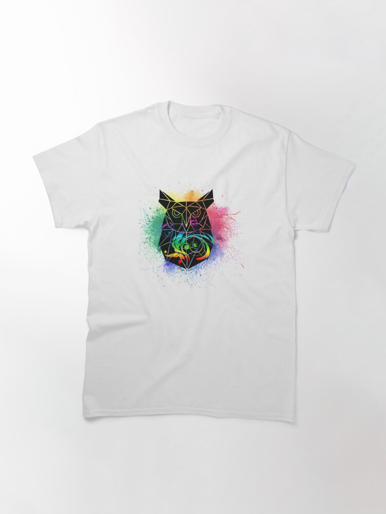 Thumbnail 3 of 7, Classic T-Shirt, Owl Splash designed and sold by PosiQuotez.