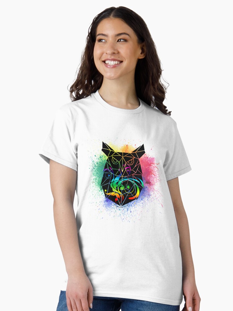 Thumbnail 1 of 7, Classic T-Shirt, Owl Splash designed and sold by PosiQuotez.