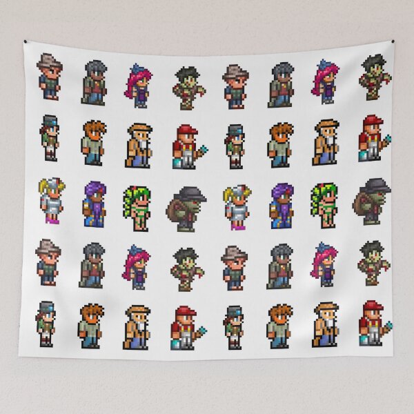 Item preview, Terraria npc's designed and sold by lucas-marshall.