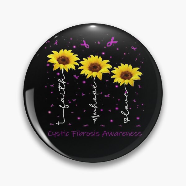 Item preview, Sunflower Faith Hope Love Cystic Fibrosis Awareness designed and sold by largellie.