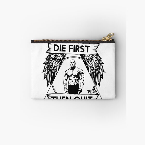 Item preview, Die First Then Quit Motivational Bodybuilding Gym Arnold Schwarzenegger Design designed and sold by Princeps-.