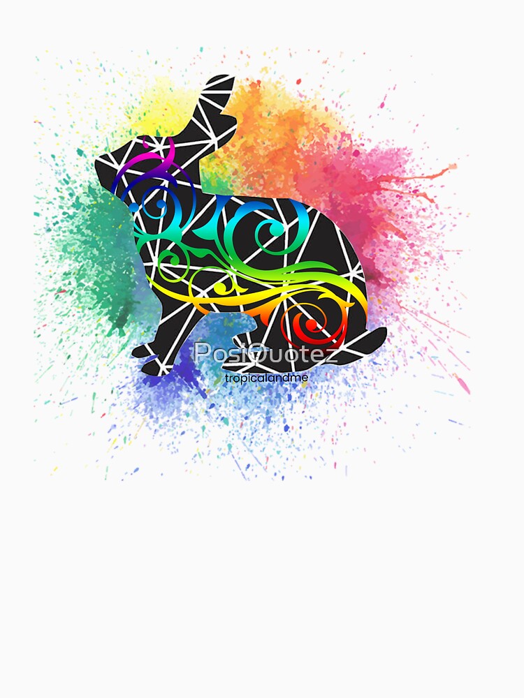 Thumbnail 7 of 7, Classic T-Shirt, Rabbit Splash designed and sold by PosiQuotez.
