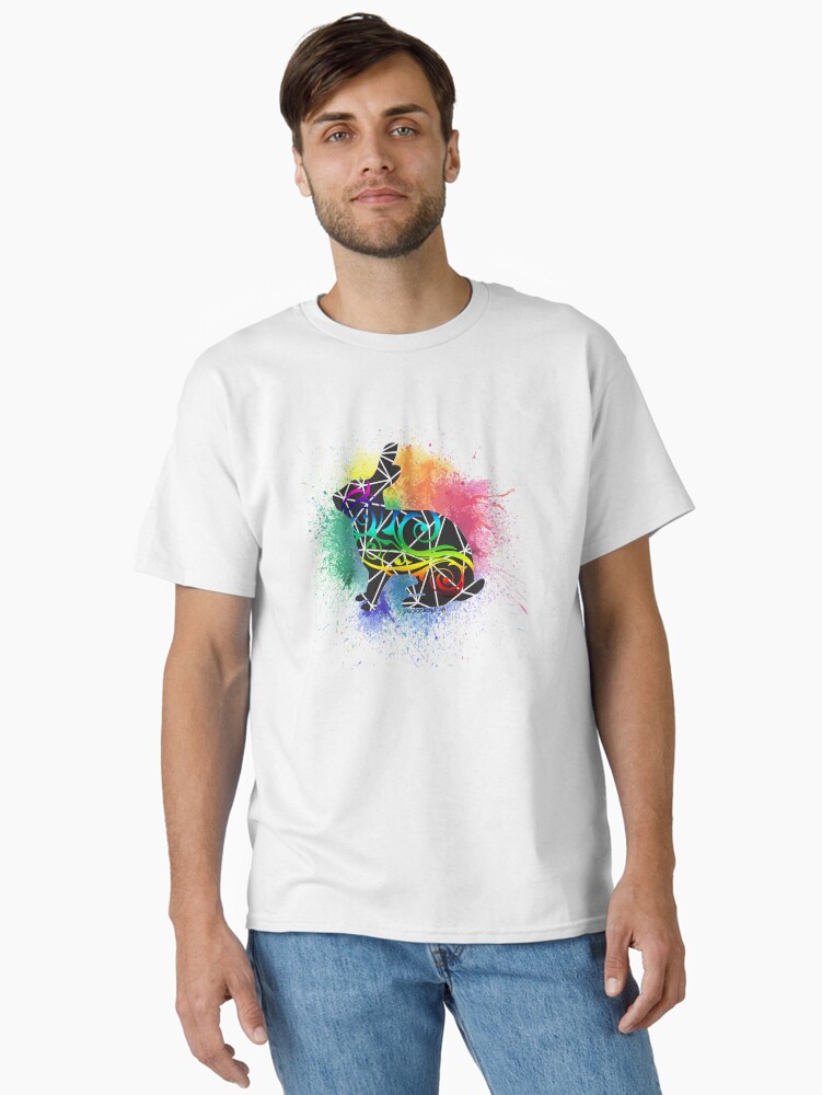 Thumbnail 2 of 7, Classic T-Shirt, Rabbit Splash designed and sold by PosiQuotez.