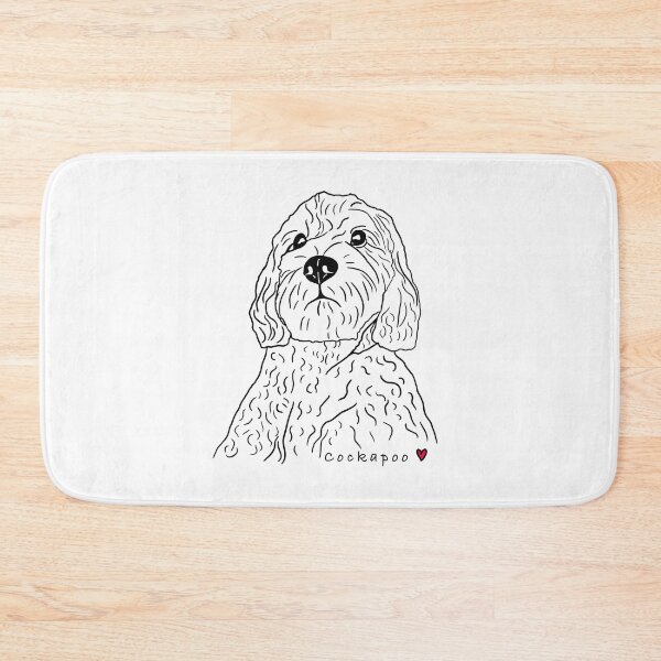 Item preview, Cockapoo line drawing  designed and sold by DesignedByEmma1.