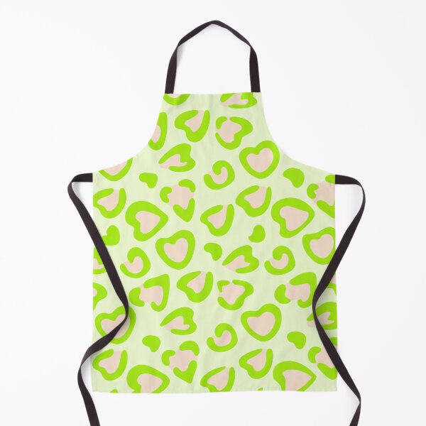 Item preview, Leopard pattern in hearts in green and pink designed and sold by rheabhargava.