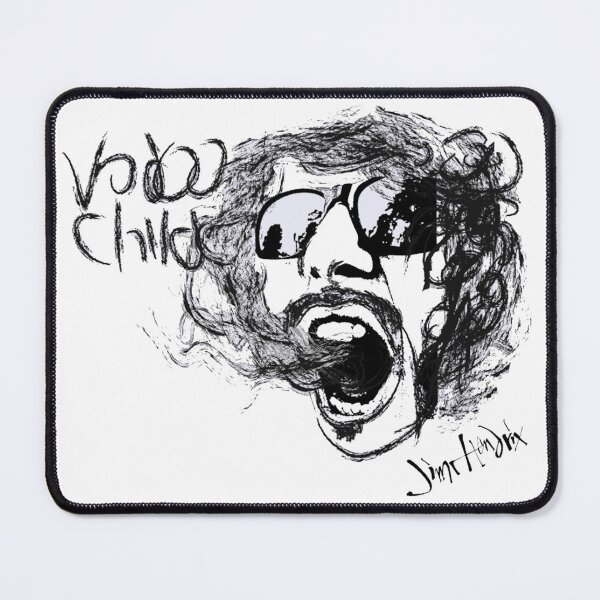 Jimmy Hendrix Art (Vodoo Child) Mouse Pad