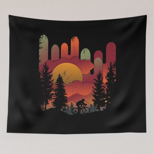 Item preview, Bicycle Mountains Downhill Nature Landscape Design designed and sold by brunsch-print.
