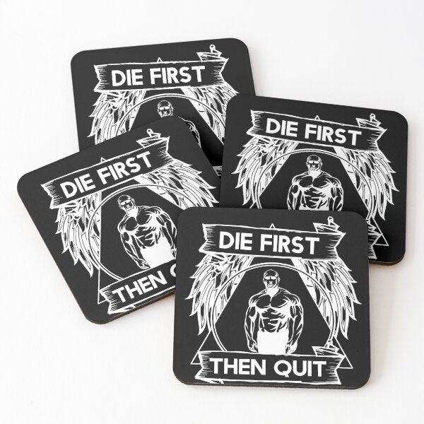 Item preview, Die First Then Quit Motivational Bodybuilding Gym Never Give Up Design designed and sold by Princeps-.
