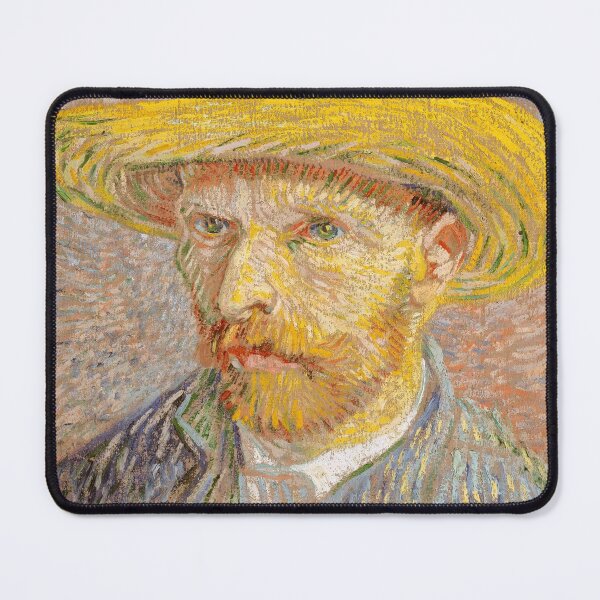 Artikelvorschau, Vincent Van Gogh Selbstporträt mit Strohhut entworfen und verkauft von Epic Love Designs.