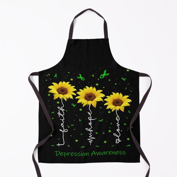 Item preview, Sunflower Faith Hope Love Depression Awareness designed and sold by largellie.
