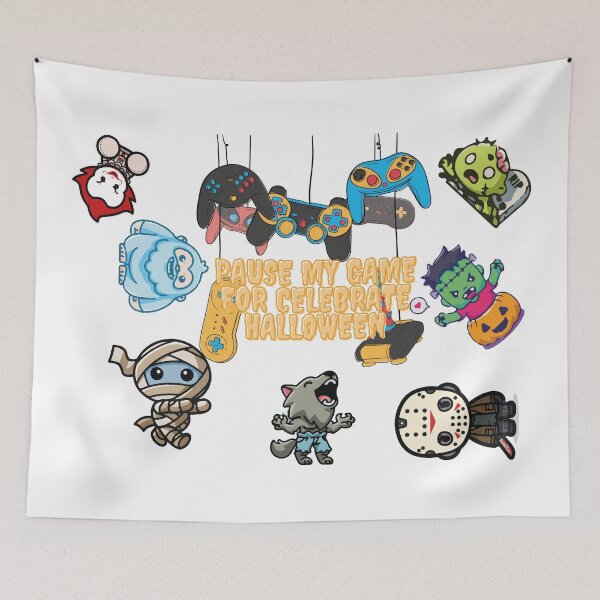 Item preview, PAUSE MY GAME FOR CELEBRATE HALLOWEEN. designed and sold by Mikedog21.