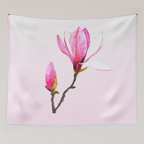 Item preview, hand painted one pink magnolia designed and sold by SelenePaintings .