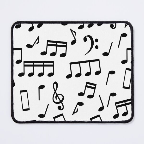 Item preview, Black Music Notes on White Background designed and sold by infinitetango.