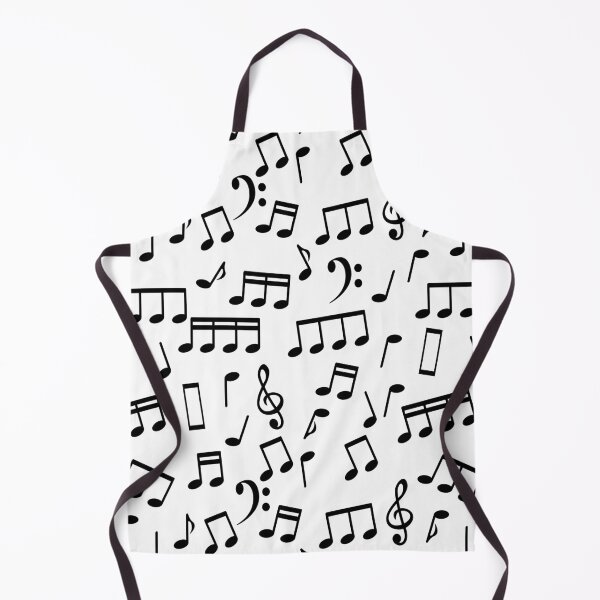 Item preview, Black Music Notes on White Background designed and sold by infinitetango.
