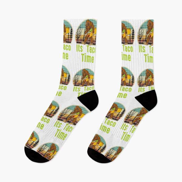 Item preview, Retro it’s taco time Bigfoot- funny taco time Bigfoot  designed and sold by Designs Of all kinds.