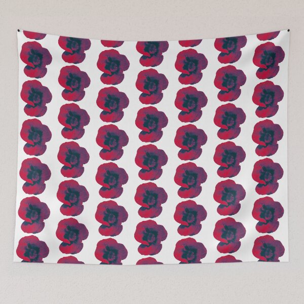Item preview, Vivid red pansy in the rain designed and sold by Steph-draws.