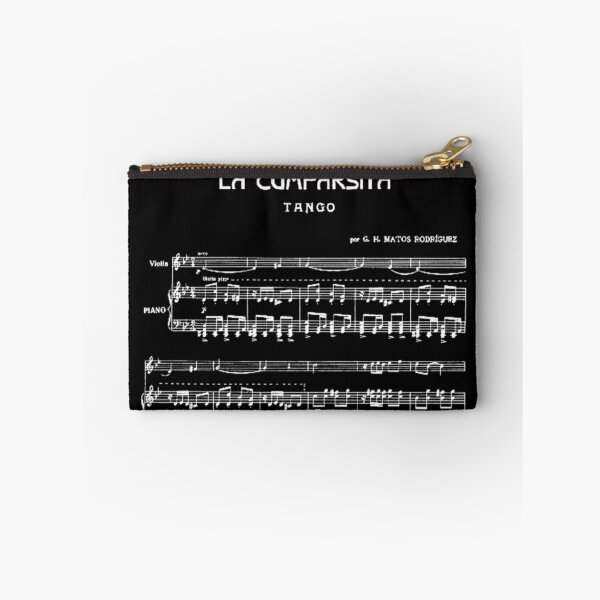 Artikelvorschau, La Cumparsita Tango Weiß auf Schwarz Notenposter entworfen und verkauft von infinitetango.