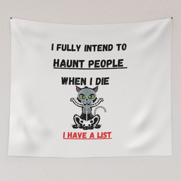 Item preview, i fully intend to haunt people when i die i have a liste t shirt, cats lover tshirt, gift for owner cat tshirt, halloween gift for cats love tshirt, r designed and sold by Unique styl  DeSigNe.