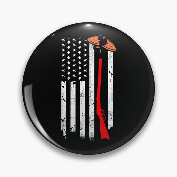 Item preview, Skeet Trap Clay Shooting USA Flag designed and sold by DamnGoodDesign.