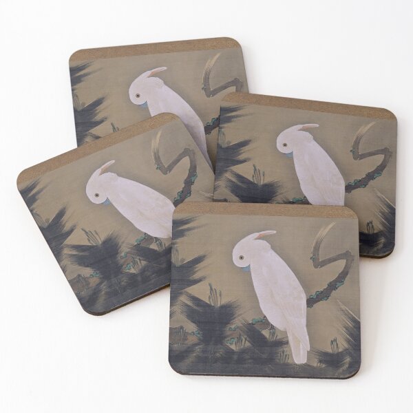 Item preview, Ito Jakuchu - White Cockatoo On A Pine Branch designed and sold by JDesigningMO.