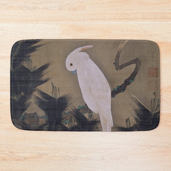 Item preview, Ito Jakuchu - White Cockatoo On A Pine Branch designed and sold by JDesigningMO.