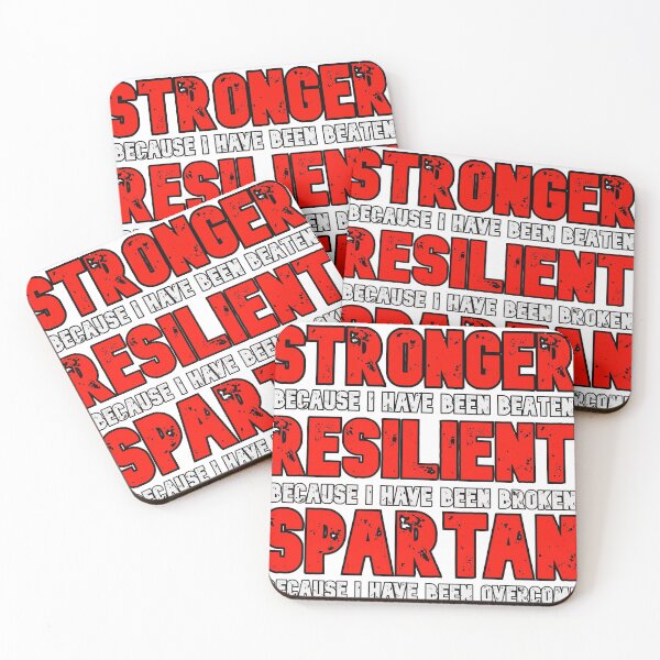Item preview, stronger resilient spartan motivational quotes spartan saying gift design designed and sold by Havic  Tees.