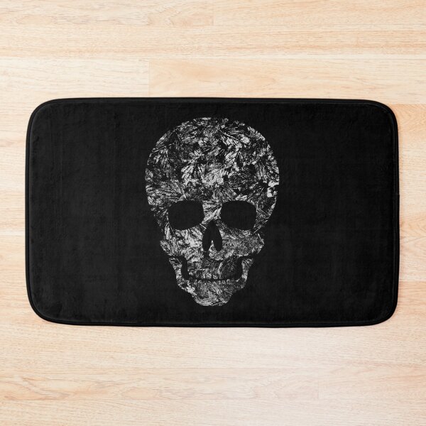Item preview, White leaves in darkest skies abstract skull designed and sold by TitaCris.