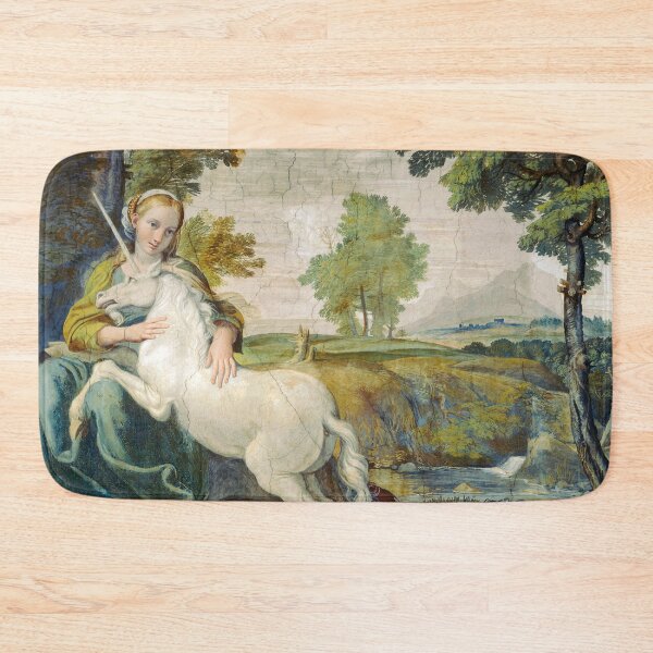 Item preview, The Maiden And The Unicorn 1602 By Domenichino designed and sold by JDesigningMO.