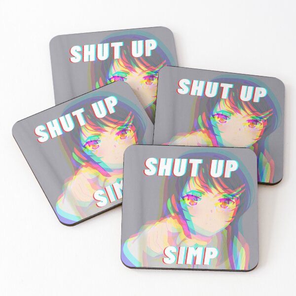 Aperçu de l'œuvre Shut Up Simp - Japonais Anime School Girl pour fan de poubelle Weeaboo créée et vendue par Kelly8440.