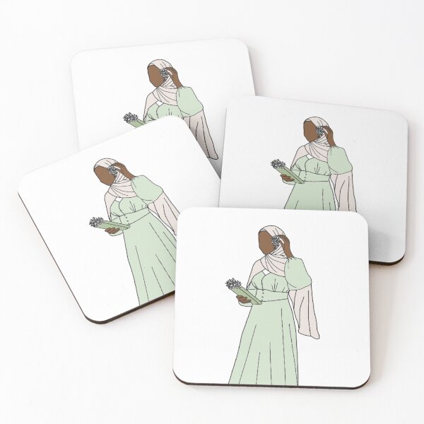 Item preview, Hijabi in green designed and sold by The Hijabi Artist.
