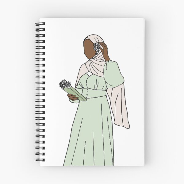 Item preview, Hijabi in green designed and sold by The Hijabi Artist.