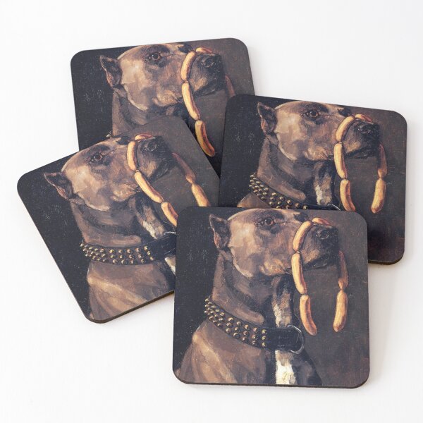 Item preview, Perro con salchicha de Wilhelm Trubner designed and sold by JDesigningMO.