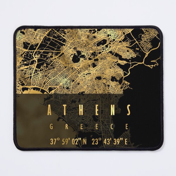 Item preview, Athens Map Greece designed and sold by hatimelhag.