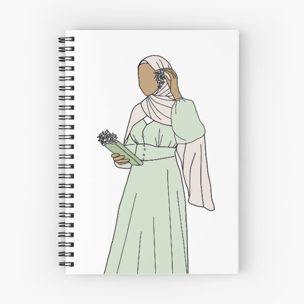 Item preview, Hijabi in green designed and sold by The Hijabi Artist.