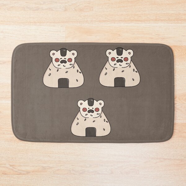 Item preview, Lazy Unimpressed and Chill Kawaii Onigiri Rice Ball Bear designed and sold by Jijiscorner.