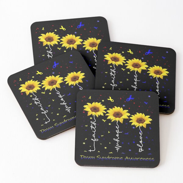 Item preview, Sunflower Faith Hope Love Down Syndrome Awareness designed and sold by largellie.