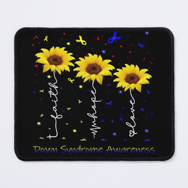 Item preview, Sunflower Faith Hope Love Down Syndrome Awareness designed and sold by largellie.