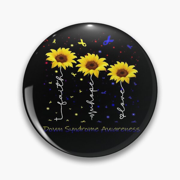 Item preview, Sunflower Faith Hope Love Down Syndrome Awareness designed and sold by largellie.