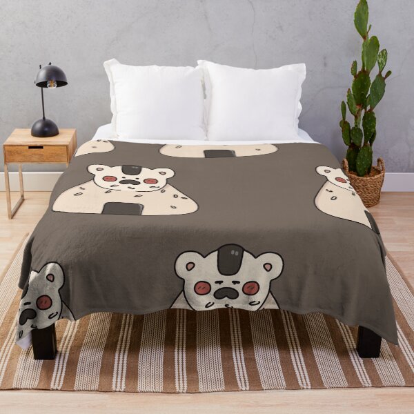 Item preview, Lazy Unimpressed and Chill Kawaii Onigiri Rice Ball Bear designed and sold by Jijiscorner.