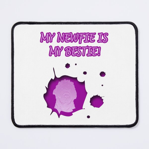 Item preview, Newfoundland dog best friend purple designed and sold by Moonyflower.