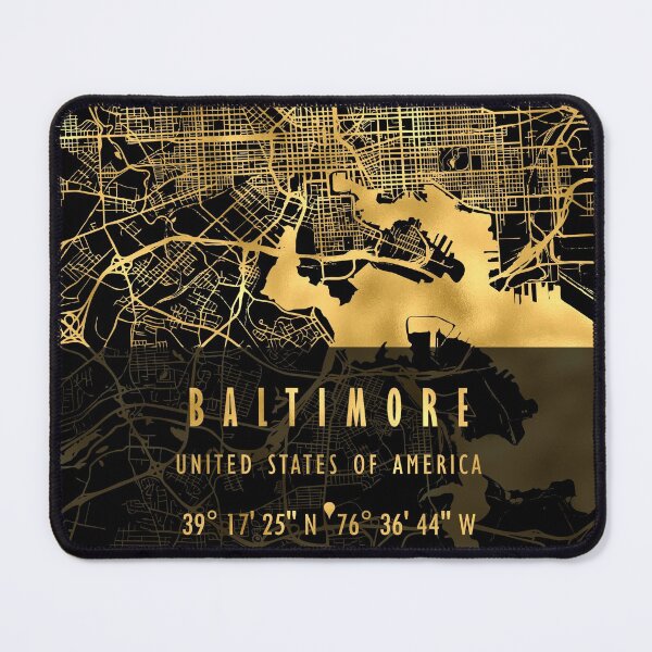 Item preview, Baltimore Map USA designed and sold by hatimelhag.