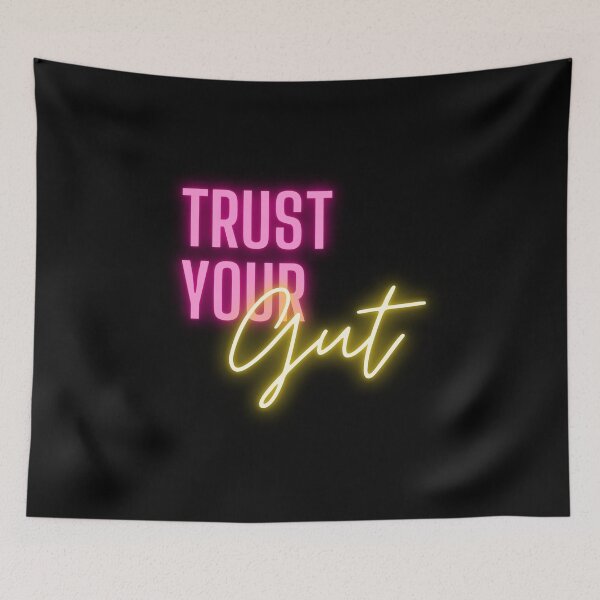 Item preview, Trust your gut always- inspirational quote neon font design designed and sold by theslowdown.