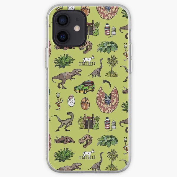 Jurassic pattern lighter iPhone Soft Case
