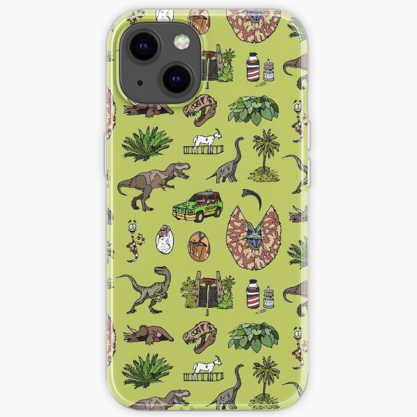 Jurassic pattern lighter iPhone Soft Case