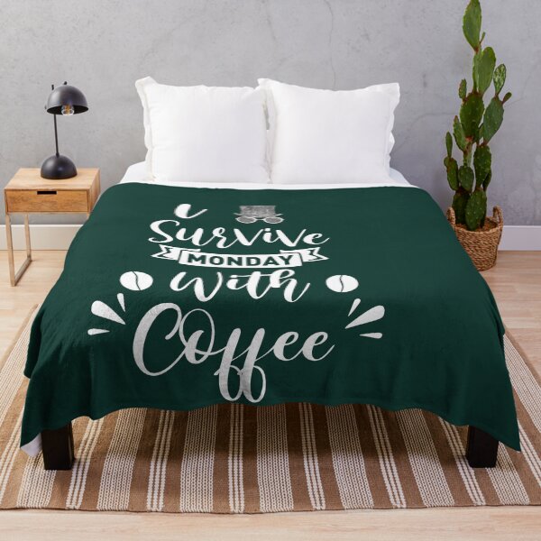 Item preview, i survive monday with coffee shirt , gift for friend, gift for girl friend , gift for boyfriend ,for coffee lovers designed and sold by jake aff47.