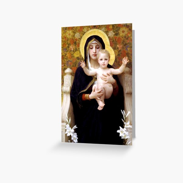 Item preview, The Madonna Of The Lilies By William Adolphe Bouguereau designed and sold by JDesigningMO.