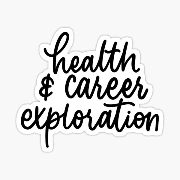 "Health and Career Exploration Folder/Binder" Sticker for Sale by RT