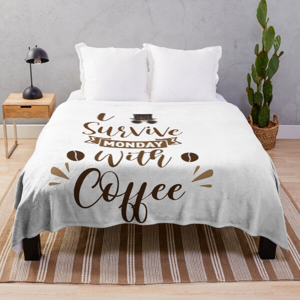 Item preview, i survive monday with coffee shirt , gift for friend, gift for girl friend , gift for boyfriend ,for coffee lovers designed and sold by jake aff47.