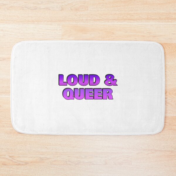 Item preview, LOUD & QUEER purple pink designed and sold by Inspirationmotivation.